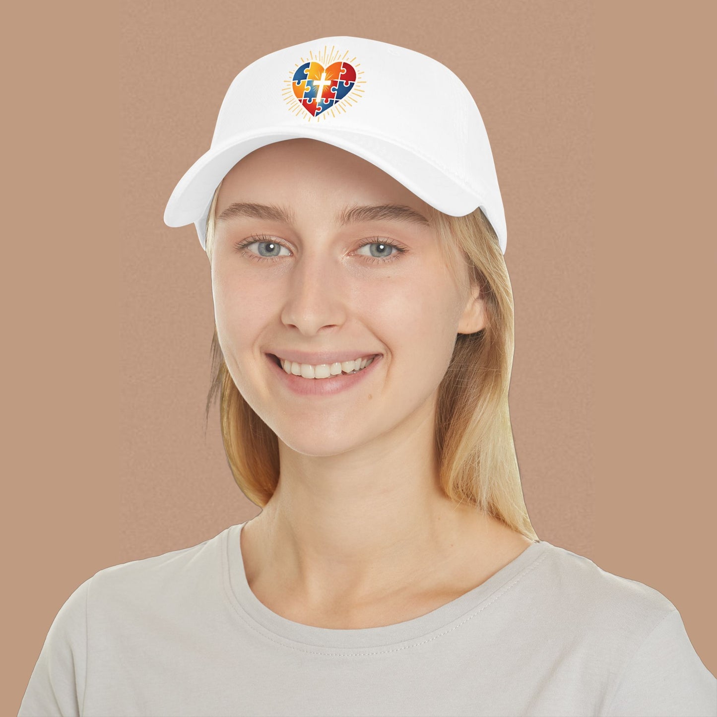 "Autism Puzzle Heart" — Low Profile Hat