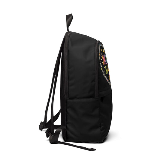 "Inclusion Matters" — Rainbow Heart Backpack