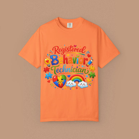 "Registered Behavior Technician" — Colorful Graphic T-Shirt