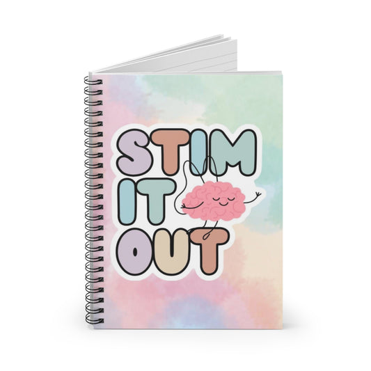 "Stim It Out" — Spiral Notebook