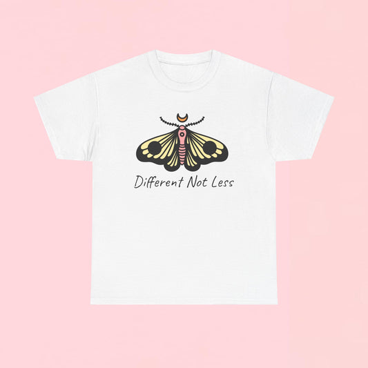 "Different Not Less" Inspirational Graphic T-Shirt