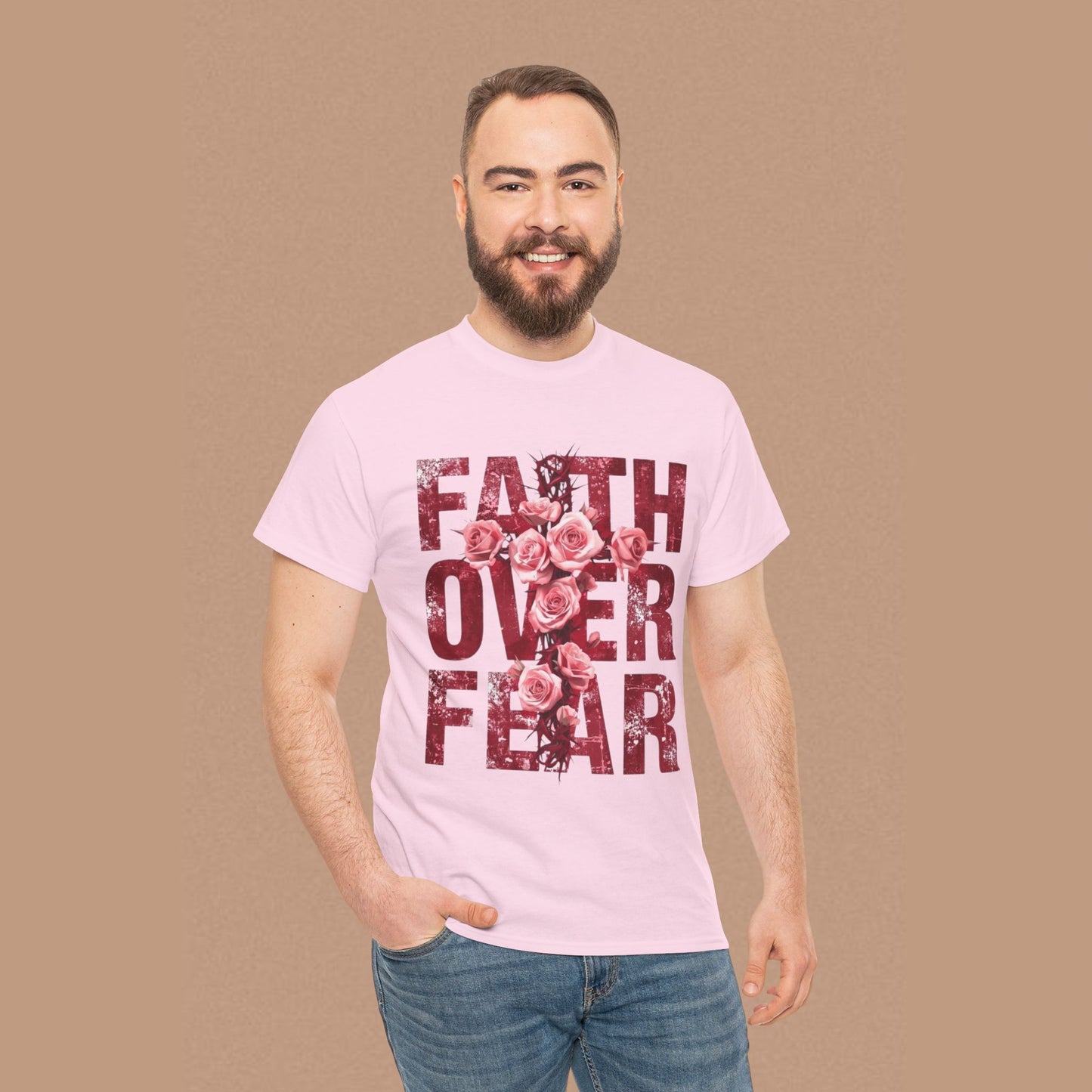 "Faith Over Fear" — Inspirational Graphic T-Shirt