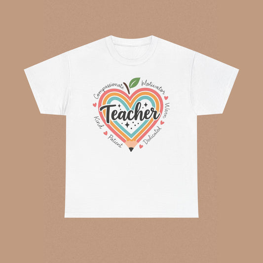 "Teacher" — Colorful Graphic T-shirt