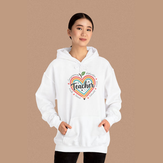 "Teacher" — Colorful Graphic Hoodie