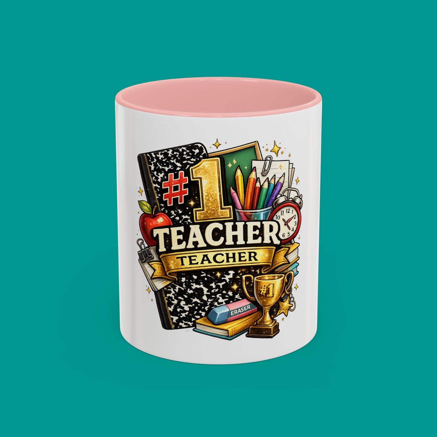 "#1 Teacher" — Coffee Mug