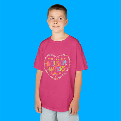 "Inclusion Matters" — Rainbow Graphic Kids Tee