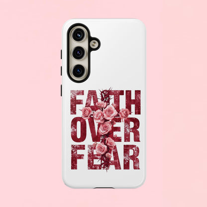 "Faith Over Fear" — Inspirational Tough Phone Case