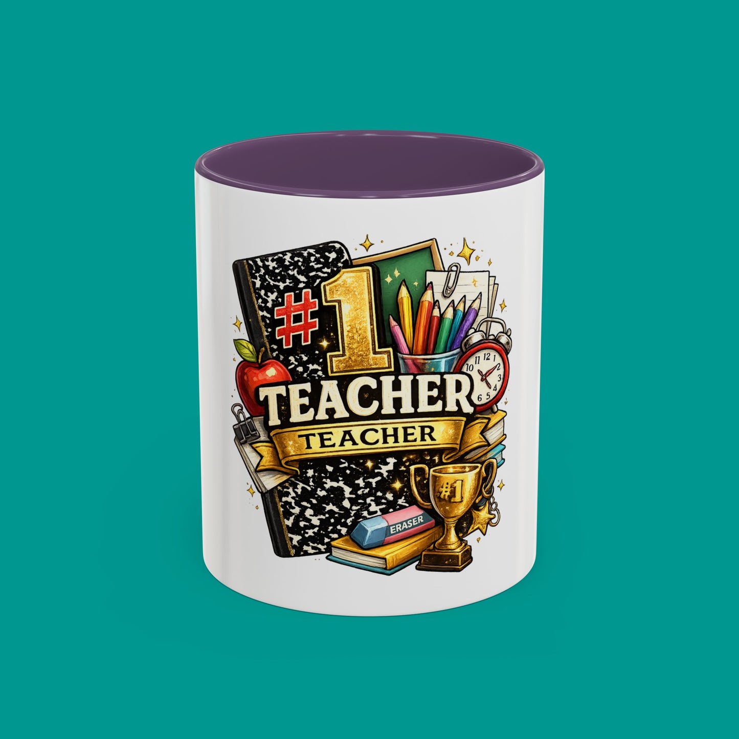 "#1 Teacher" — Coffee Mug