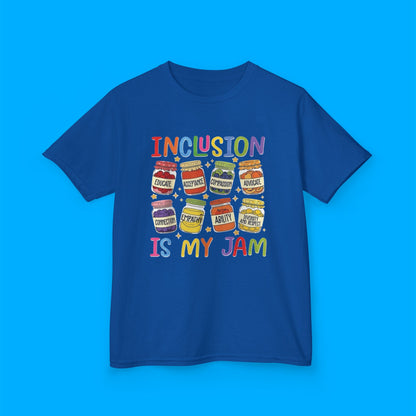 "Inclusion Is My Jam" — Rainbow Graphic Kids Tee