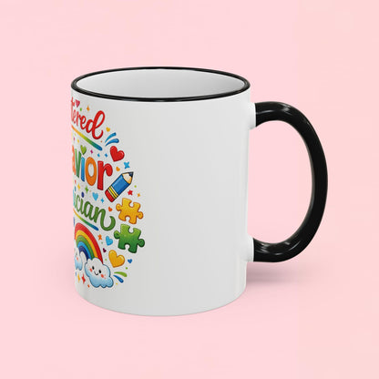 "Registered Behavior Technician" — Colorful Autism Appreciation Ceramic Mug