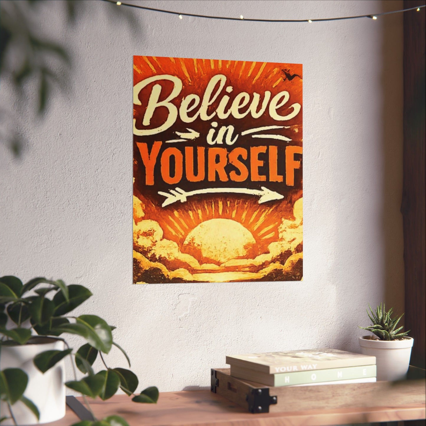 "Believe in Yourself" Matte Poster — Motivational Wall Art for Office & Home