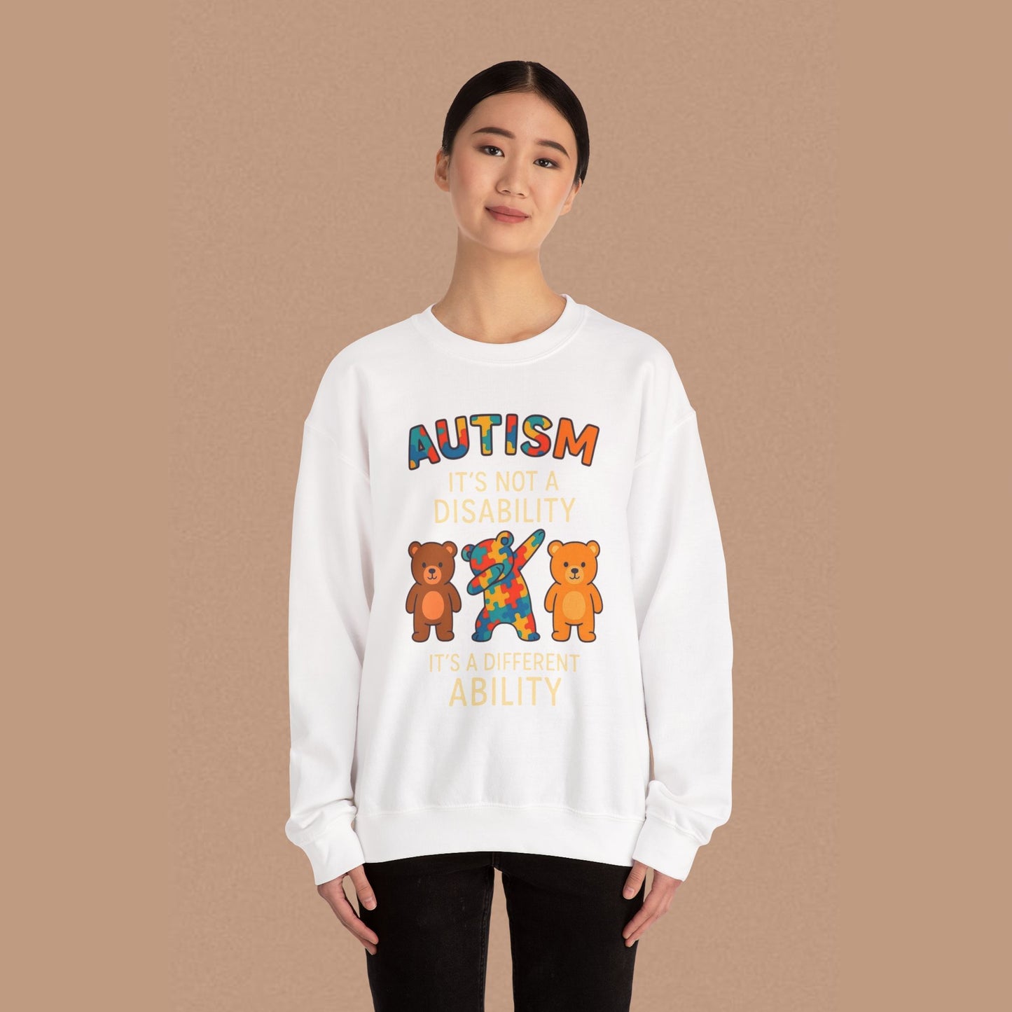 "Autism It's Not A Disability, It's A Different Ability" — Autism Awareness Sweatshirt