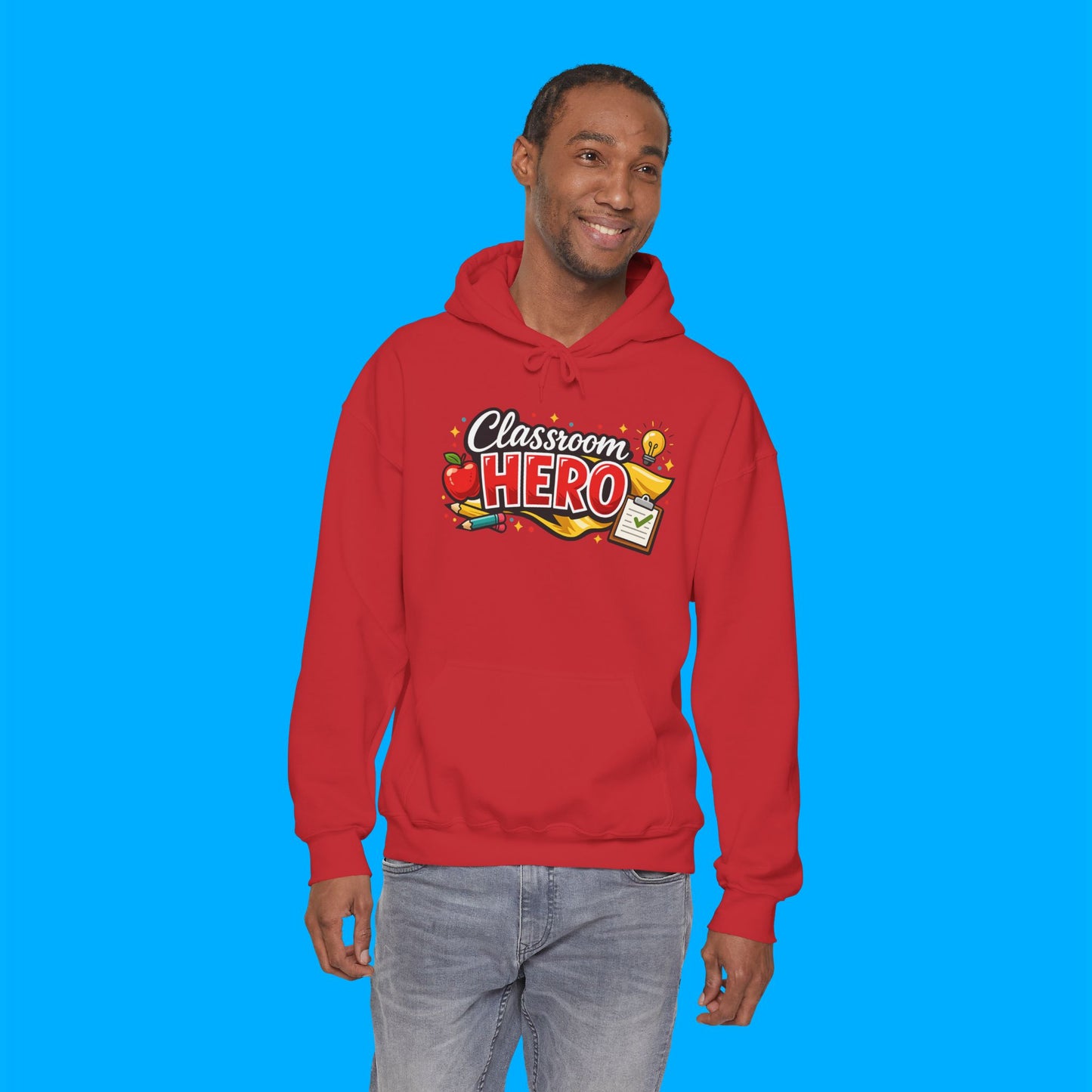 "Classroom Hero" — Graphic Hoodie