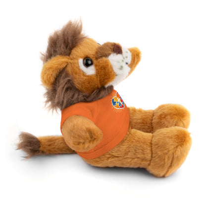 "Autism Puzzle Heart" — Teddy Plush Bear with Tee