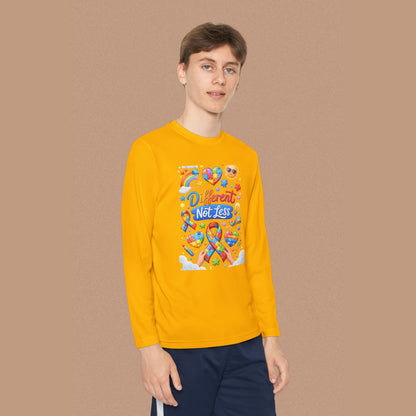 "Different Not Less" — Autism Awareness Youth Long Sleeve