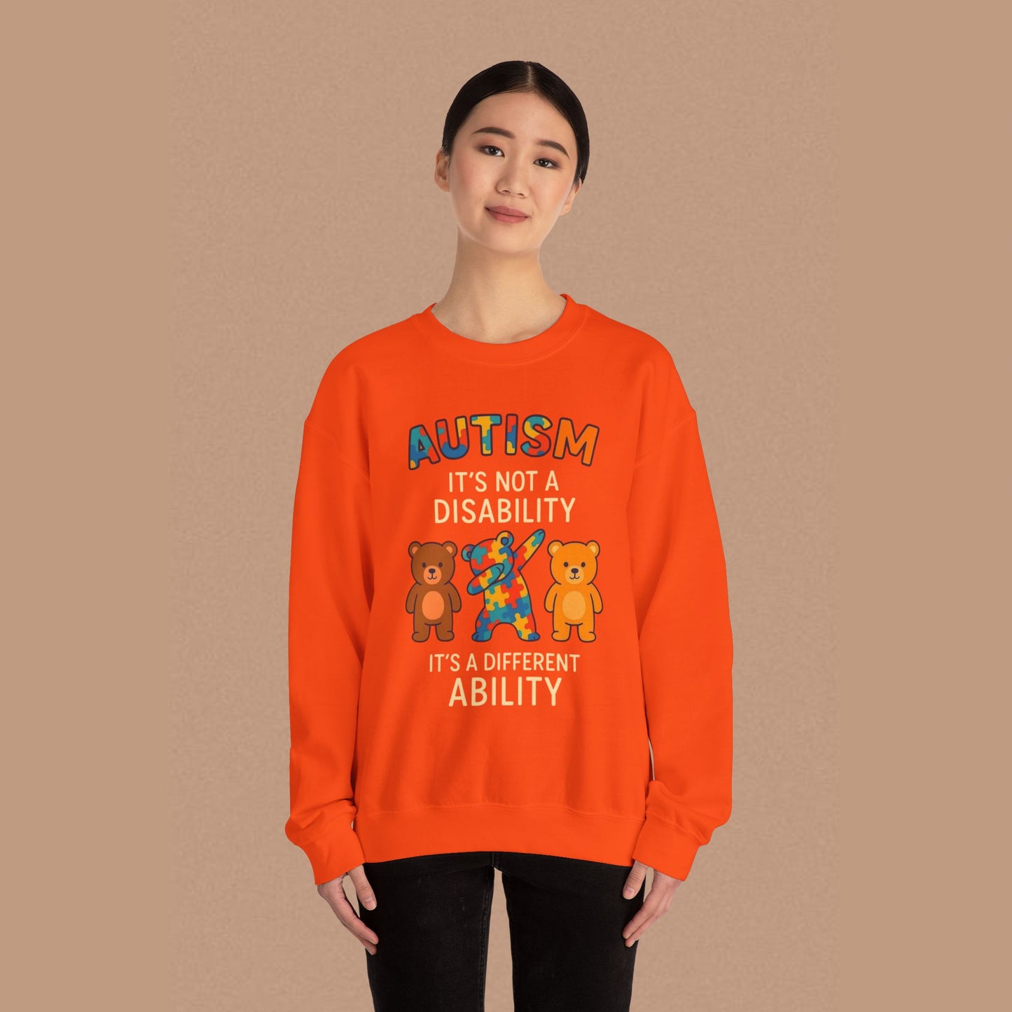 "Autism It's Not A Disability, It's A Different Ability" — Autism Awareness Sweatshirt