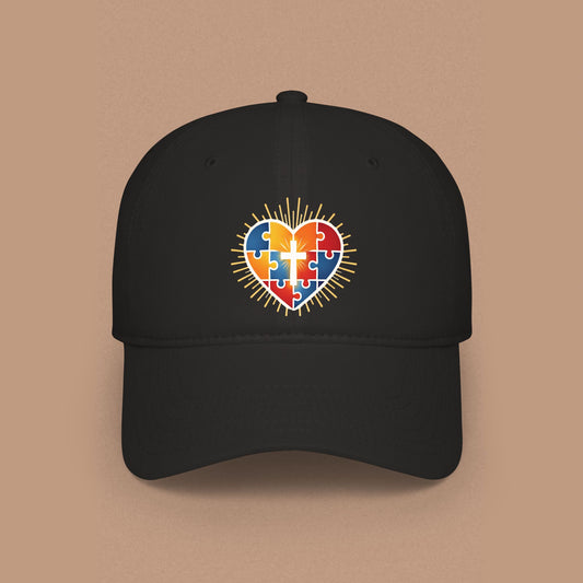 "Autism Puzzle Heart" — Low Profile Hat