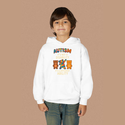 "Autism It's Not A Disability, It's A Different Ability" — Autism Awareness Youth Hoodie