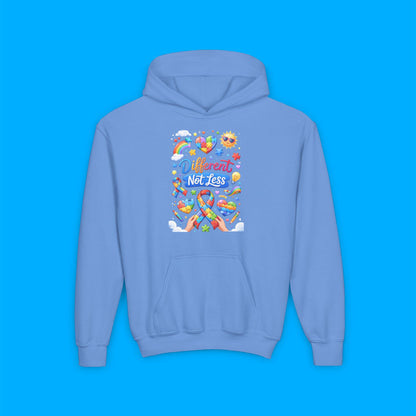 "Different Not Less" — Autism Awareness Youth Hoodie