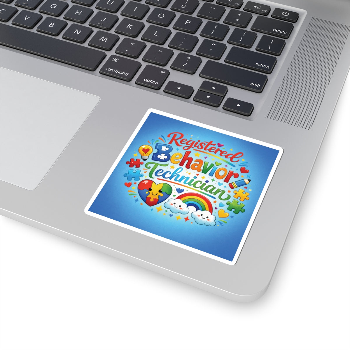 "Registered Behavior Technician" — Colorful Kiss-Cut Sticker