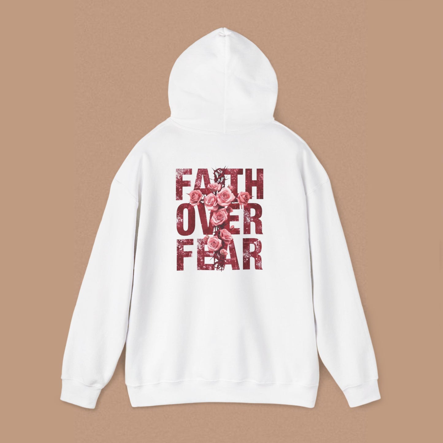 "Faith Over Fear" — Inspirational Graphic Hoodie
