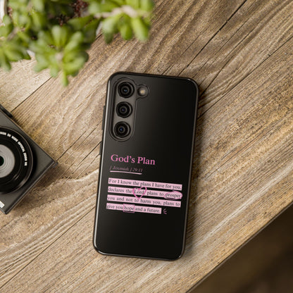 "God’s Plan Jeremiah 29:11" — Inspirational Tough Phone Case