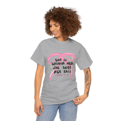 "God Is Within Her, She Will Not Fail" — Inspirational T-Shirt