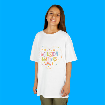 "Inclusion Matters" — Rainbow Graphic Kids Tee
