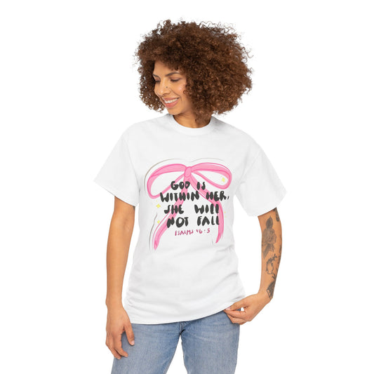 "God Is Within Her, She Will Not Fail" — Inspirational T-Shirt