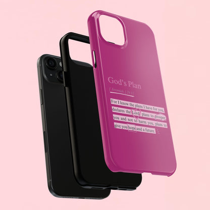 "God’s Plan Jeremiah 29:11" — Inspirational Tough Phone Case