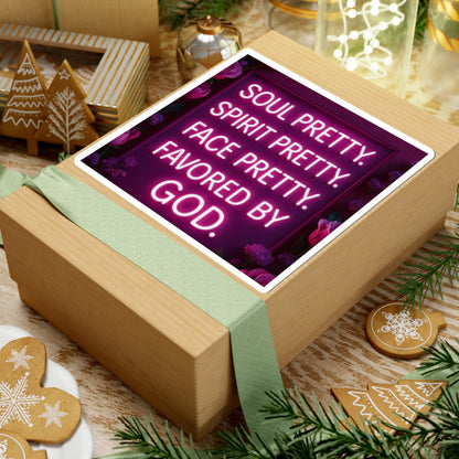 "Soul Pretty"  — Inspirational Kiss-Cut Sticker