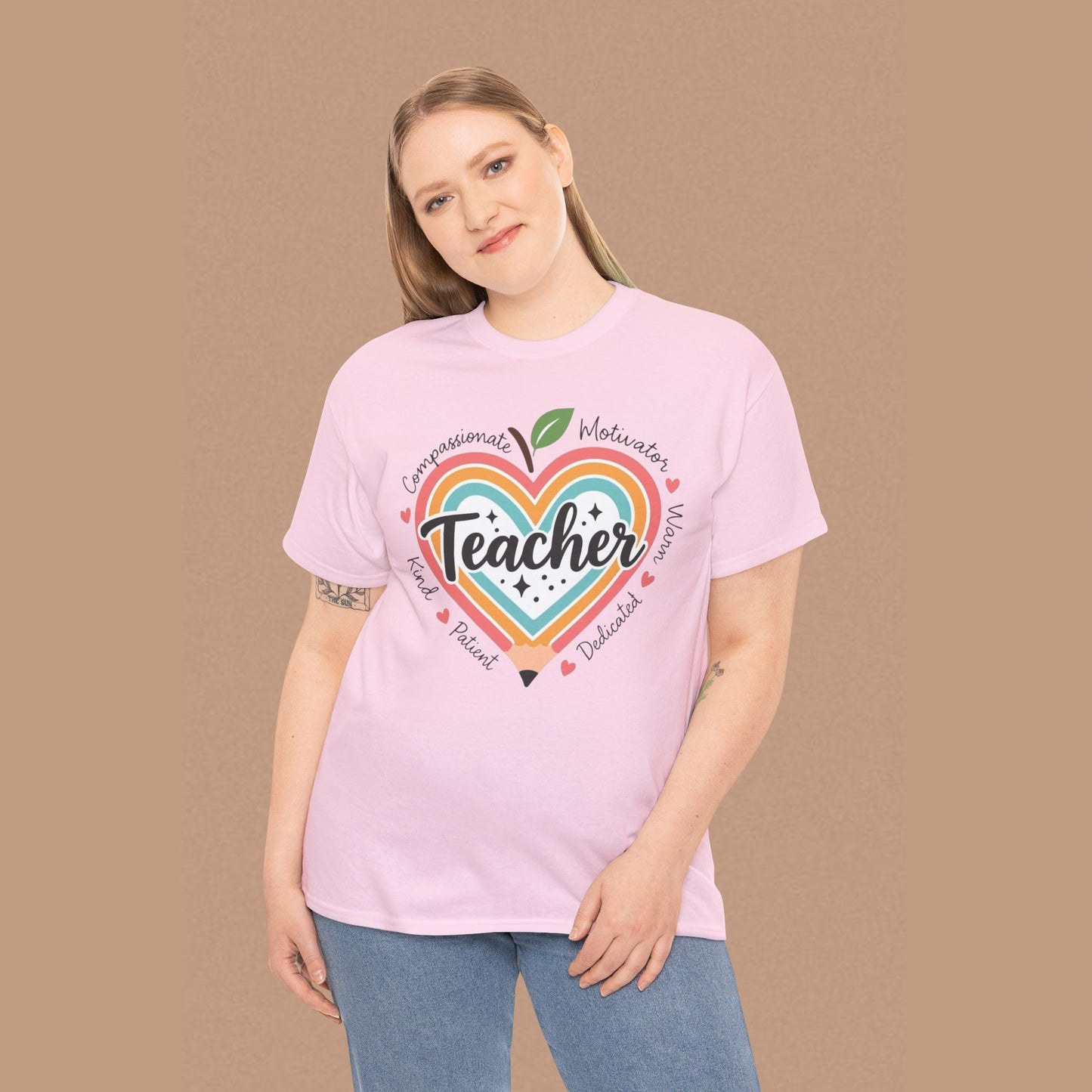 "Teacher" — Colorful Graphic T-shirt