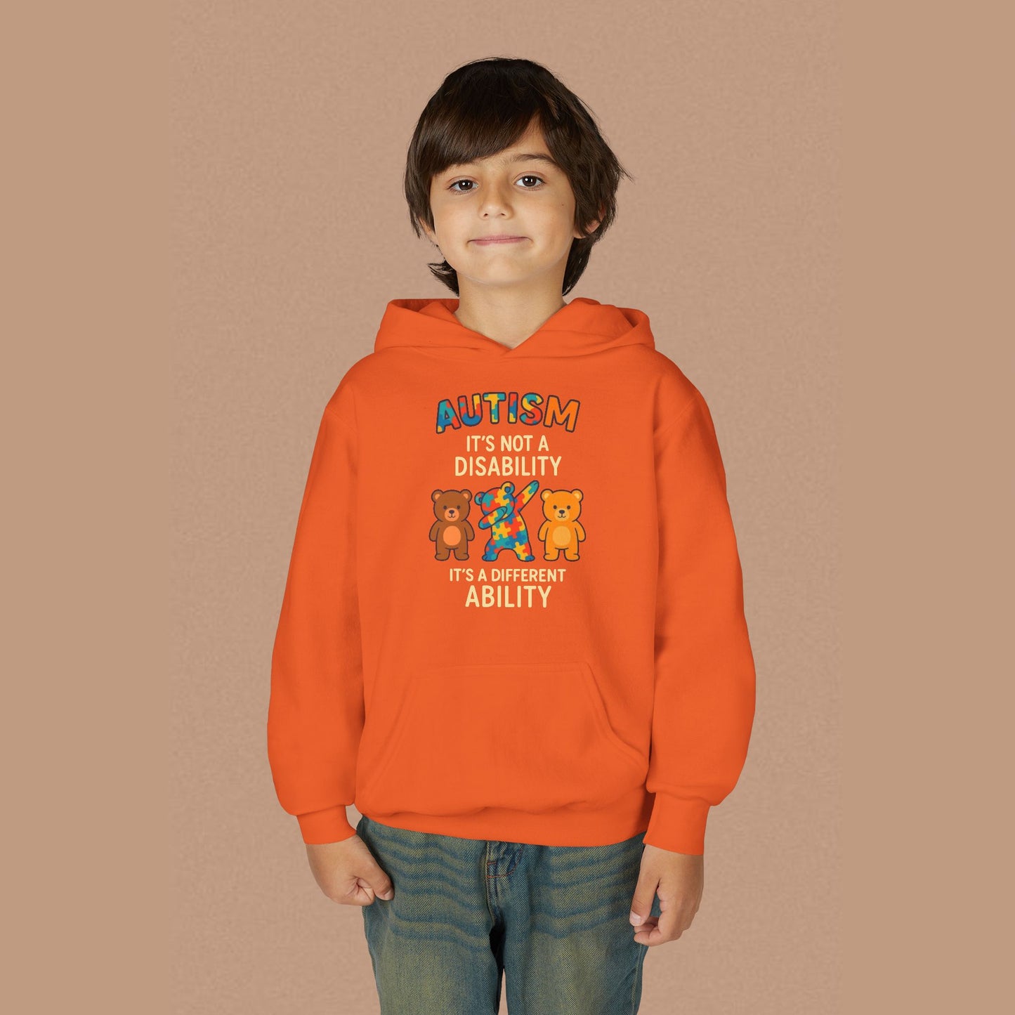 "Autism It's Not A Disability, It's A Different Ability" — Autism Awareness Youth Hoodie