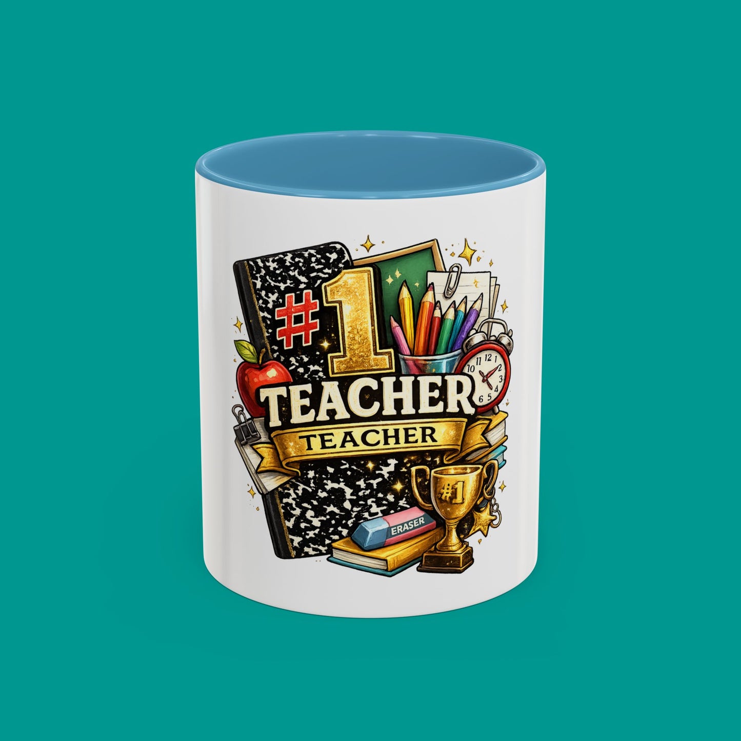 "#1 Teacher" — Coffee Mug