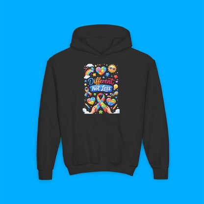 "Different Not Less" — Autism Awareness Youth Hoodie