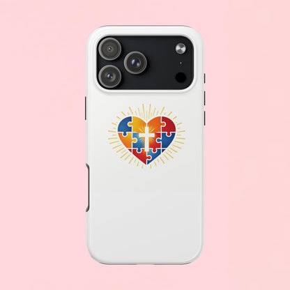 "Autism Puzzle Heart" — Tough Phone Case