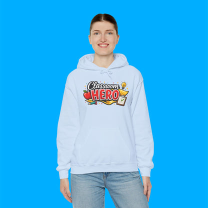 "Classroom Hero" — Graphic Hoodie