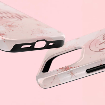"I Am Enough" — Pink Inspirational Tough Phone Case