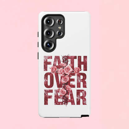"Faith Over Fear" — Inspirational Tough Phone Case