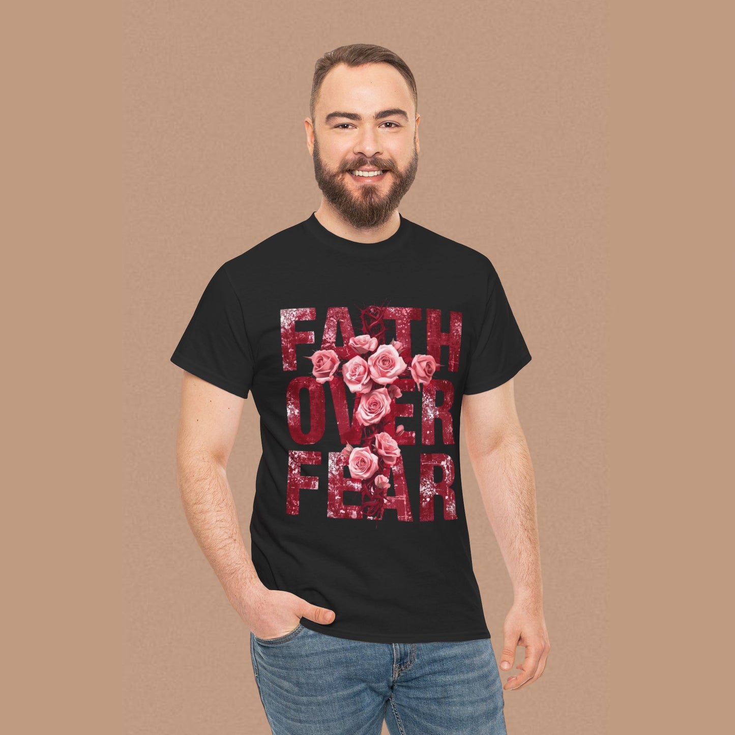 "Faith Over Fear" — Inspirational Graphic T-Shirt