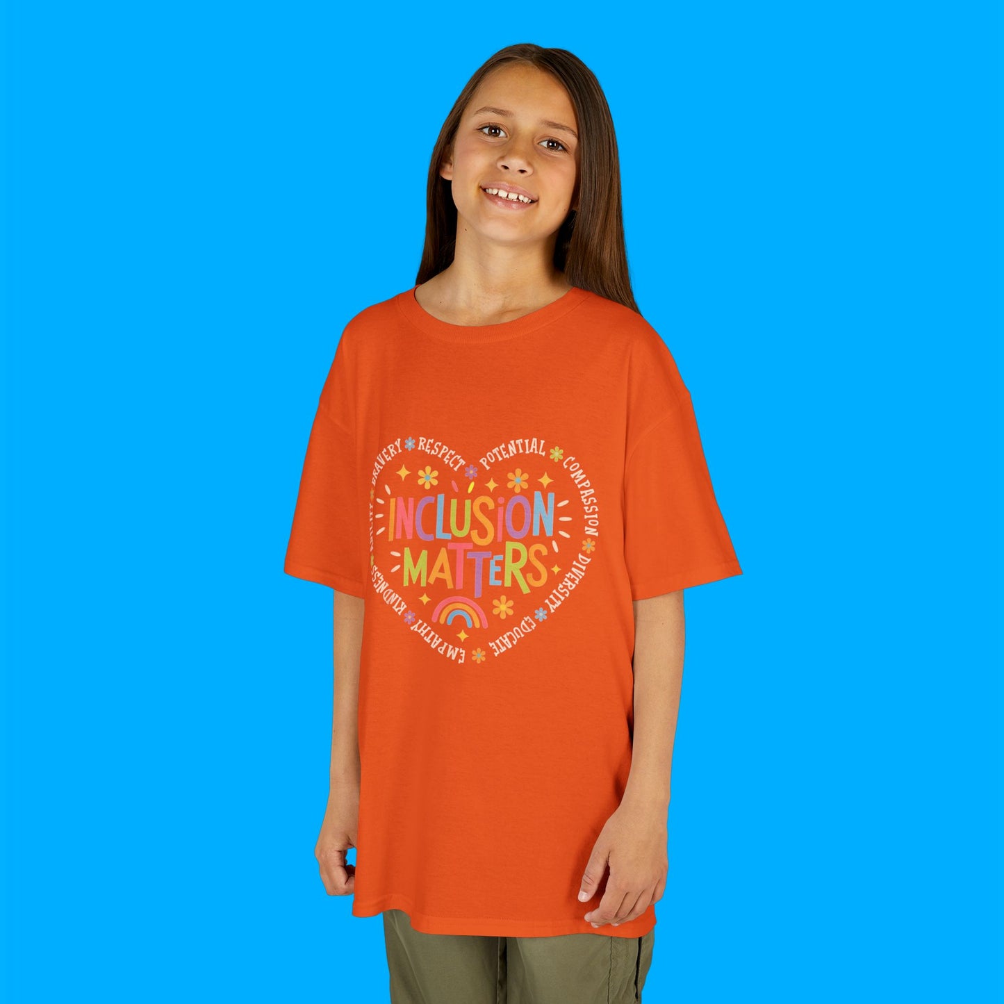 "Inclusion Matters" — Rainbow Graphic Kids Tee