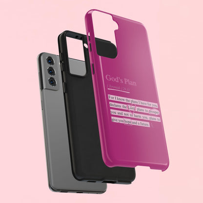 "God’s Plan Jeremiah 29:11" — Inspirational Tough Phone Case