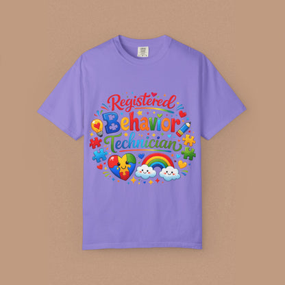 "Registered Behavior Technician" — Colorful Graphic T-Shirt