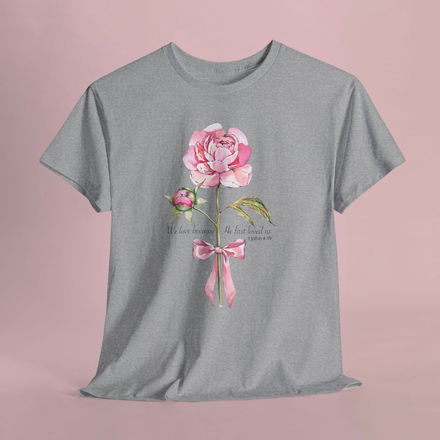 "Floral Rose" — Inspirational T‑Shirt