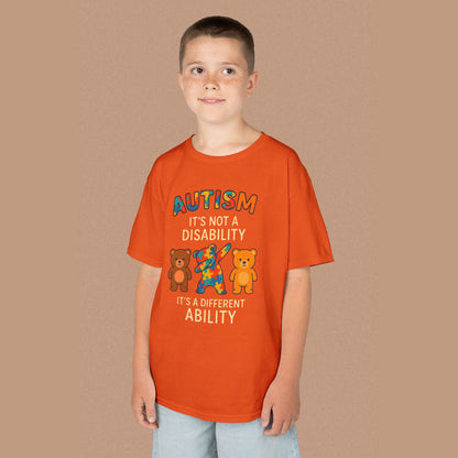 "Autism It's Not A Disability, It's A Different Ability" — Autism Awareness Kids T-Shirt