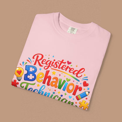 "Registered Behavior Technician" — Colorful Graphic T-Shirt