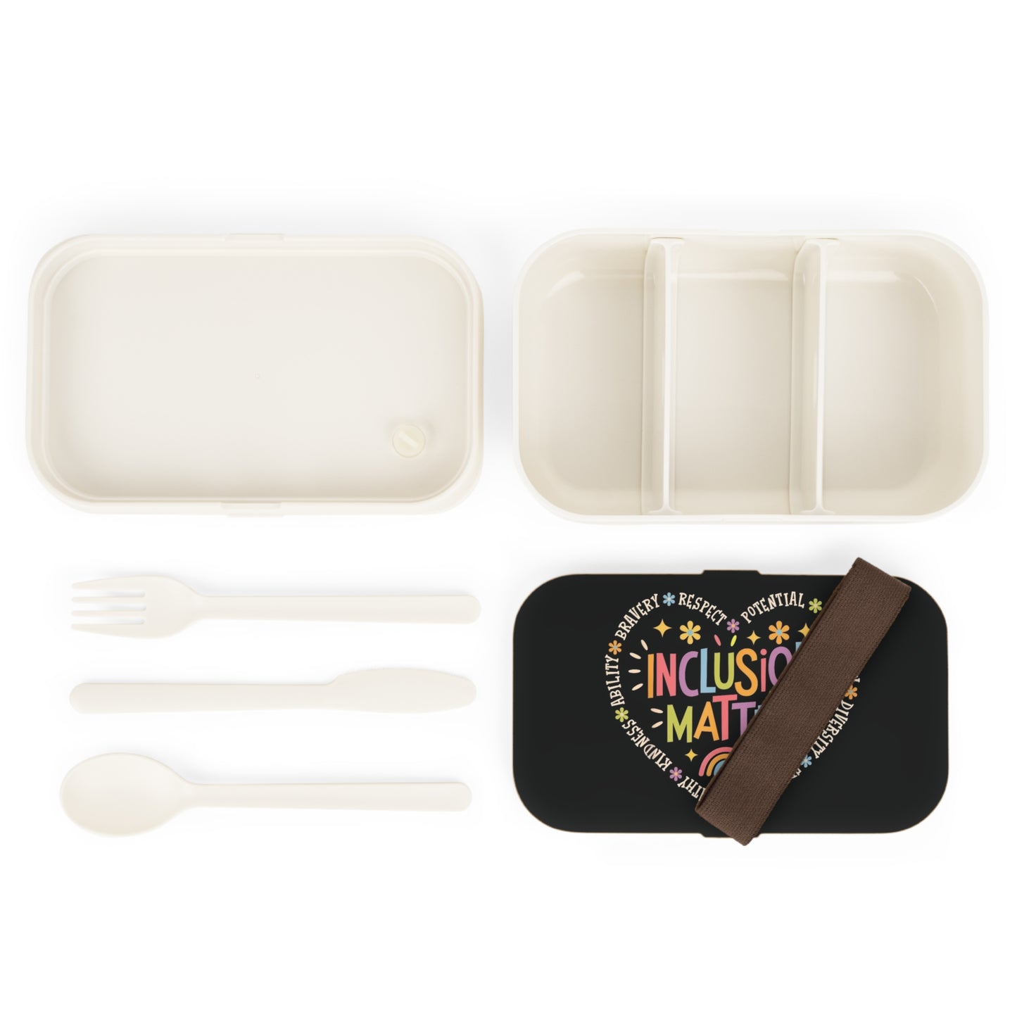 "Inclusion Matters" — Colorful Bento Lunch Box
