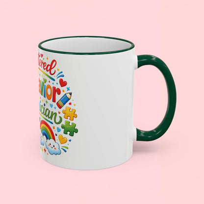 "Registered Behavior Technician" — Colorful Autism Appreciation Ceramic Mug