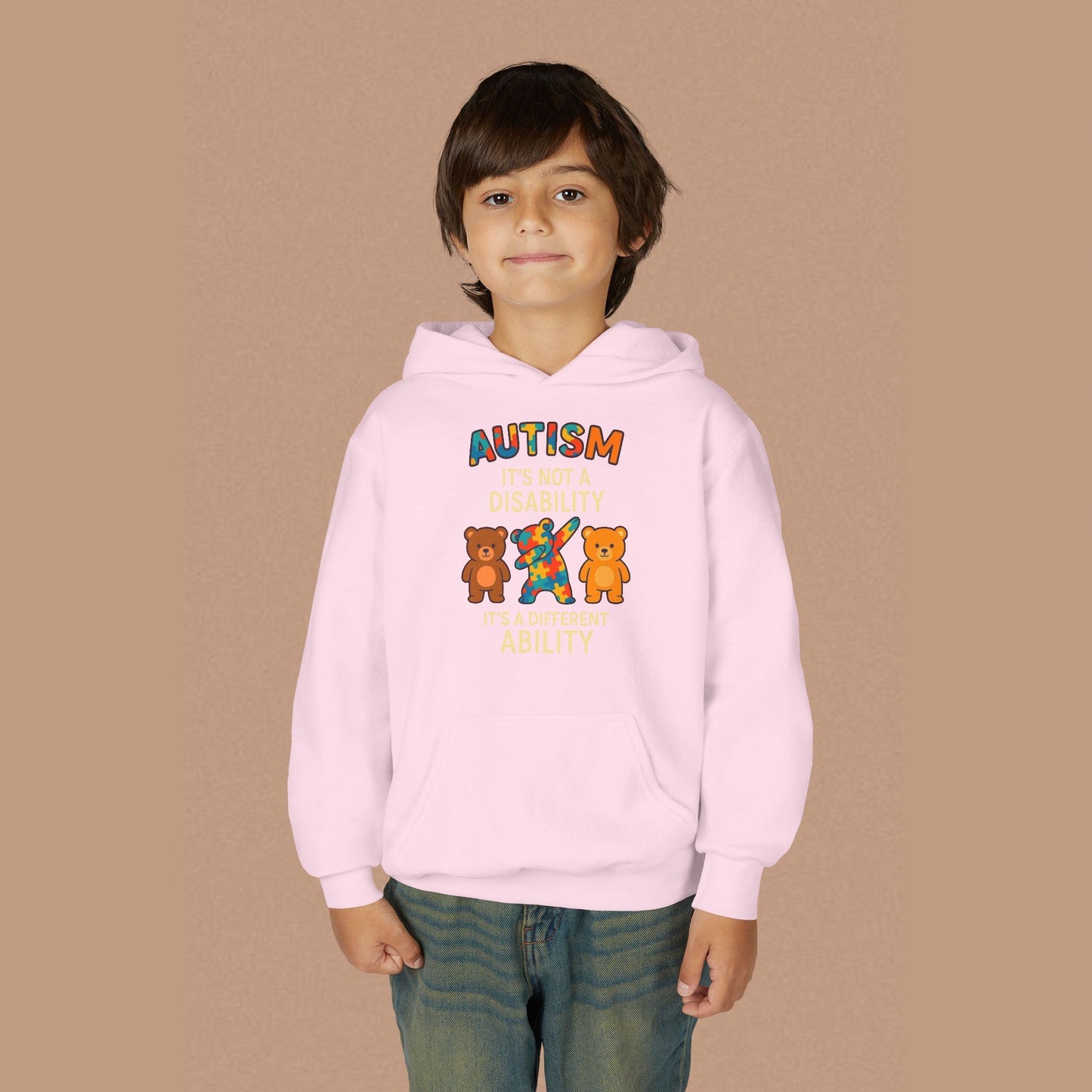 "Autism It's Not A Disability, It's A Different Ability" — Autism Awareness Youth Hoodie
