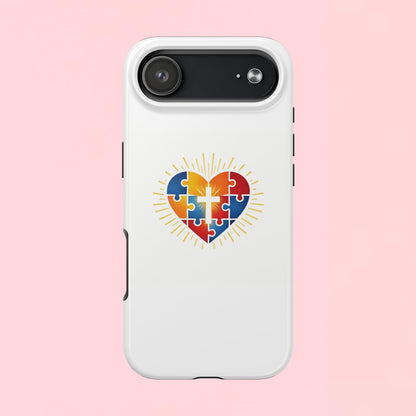 "Autism Puzzle Heart" — Tough Phone Case
